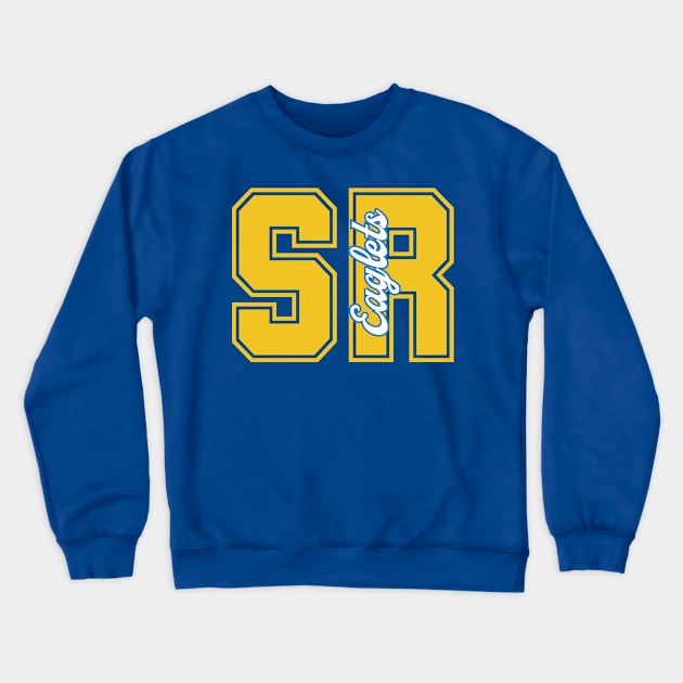 SunRidge Eaglets Collegiate Lettering Yellow Crewneck Sweatshirt by SRES PTO